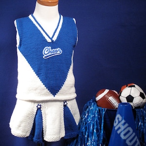 Team Spirit Cheerleader Outfit Knit Pattern image 1