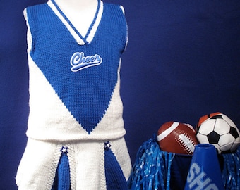 Team Spirit Cheerleader Outfit Knit Pattern