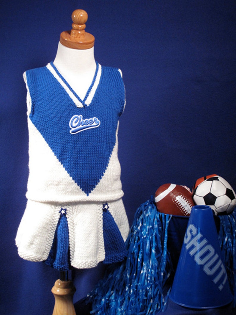 Team Spirit Cheerleader Outfit Knit Pattern image 1