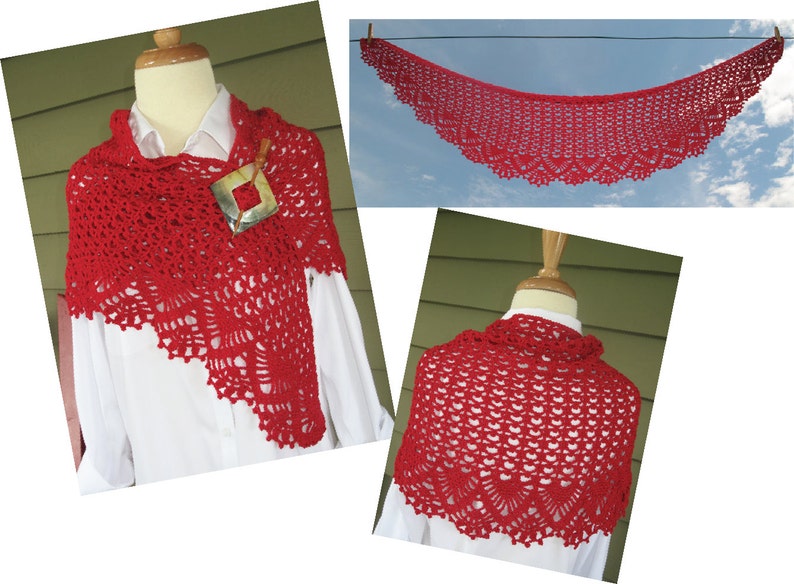 Yadkin Crochet Shawl pattern pdf image 1