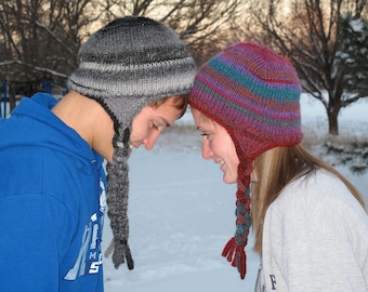 Crested Butte Ear Flap Hat Knit Pattern
