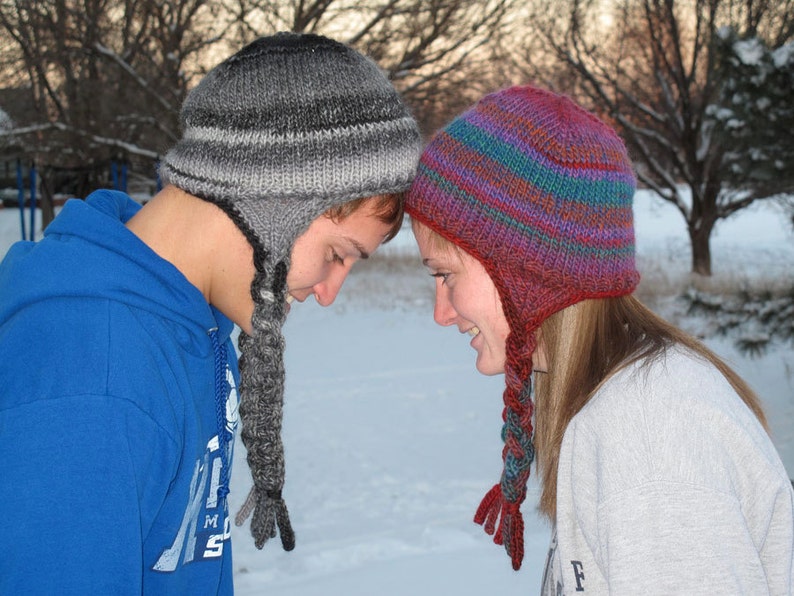 Crested Butte Ear Flap Hat Knit Pattern - Etsy