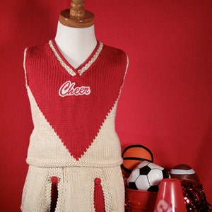 Team Spirit Cheerleader Outfit Knit Pattern image 5