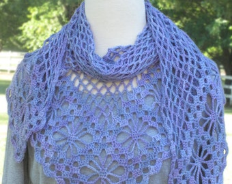 Tropical Breeze Shawl Crochet Pattern