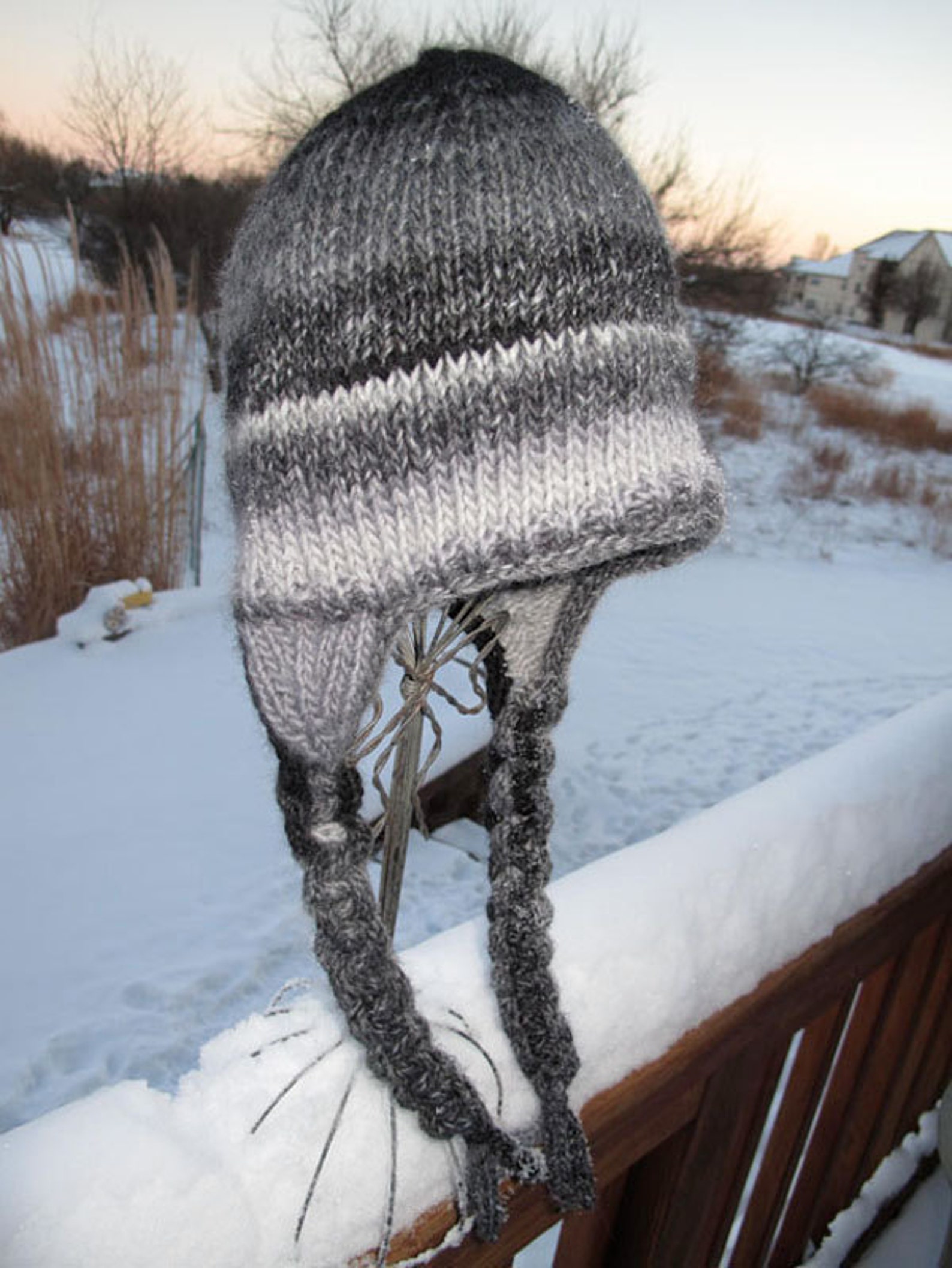 Crested Butte Ear Flap Hat Knit Pattern - Etsy