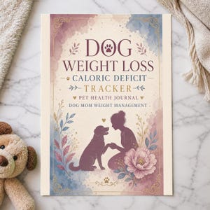 Dog Weight Loss Caloric Deficit Tracker Printable, Pet Health Journal, Dog Mom Weight Management, Digital Download, Dog Weight Loss Tracker