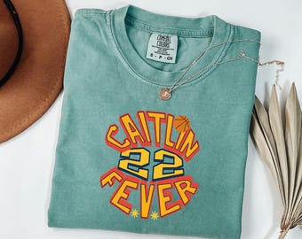 Caitlin Clark Shirt, Retro 22 Indiana Tee, Fever Basketball Apparel, Womens Hoops Graphic Top, Game Day Gift For Her