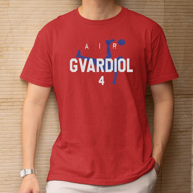 Air Gvardiol #4 Animated Style Soccer Graphic Tee, 2026 World USA Tournament Inspired, Croatia Star Player Football Gift Unisex T-Shirt image 1