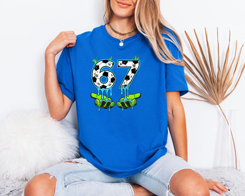 Gen Alpha Drip Tee, Six Seven Graphic, Soccer 67 Meme Shirt, Birthday ...