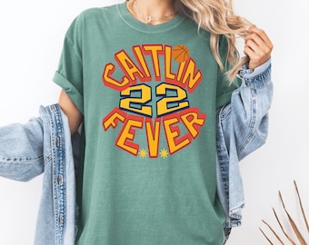 Caitlin Clark Shirt, Retro 22 Indiana Tee, Fever Basketball Apparel, Womens Hoops Graphic Top, Game Day Gift For Her