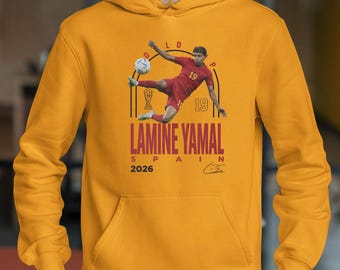 Lamine Inspired World Football Style Graphic Tee, Spain Rising Star Player #19 Tribute Design, 2026 Soccer Cup Gift For Fans Unisex T-Shirt