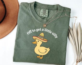 Silly Duck Comfort Colors Tee, Cinco de Mayo Fiesta Shirt