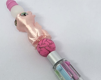 Fun, Beaded, 4 Colour Ballpoint Pen
