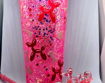 Balloon Dog 24oz Snowglobe Stadium Cup