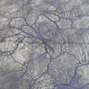Nuovissimo tessuto di rami di albero di Halloween 100% cotone 18 pollici x 44 pollici (mezzo cortile)