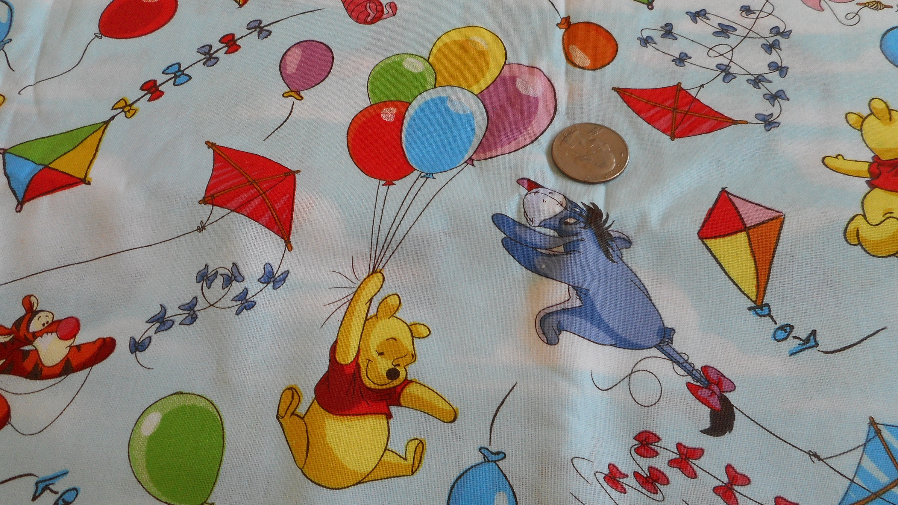 Cotton Fabric - Character Fabric - Disney Character Nursery Winnie