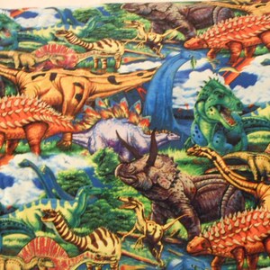 Brand New Dinosaur&#39;s 100% Cotton Fabric 18&quot;L  x 44&quot;W