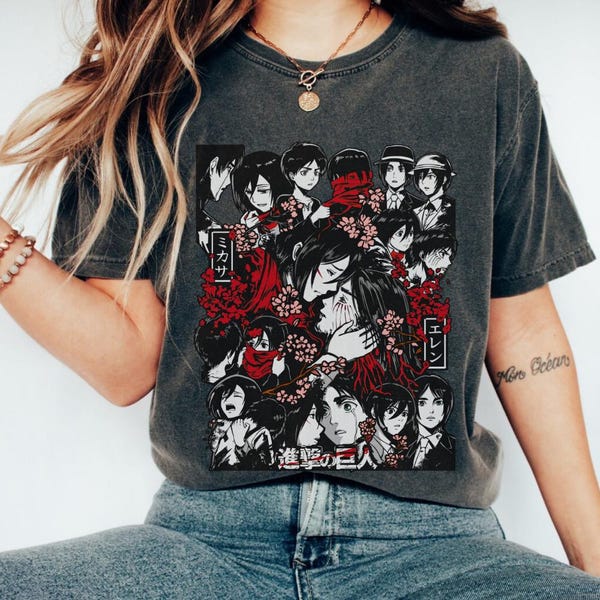 Anime T-shirt, Gift for Him, Best Anime Shirt, Graphic Anime Tee, Anime Apparel, Anime Vibrant Style, Anime Art Shirt, Comfort Colors Shirt