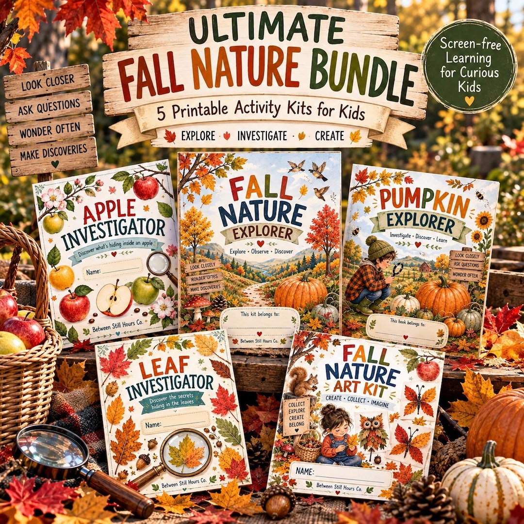 Fall Activities for Kids | Fall Nature Activity Bundle | Autumn ...