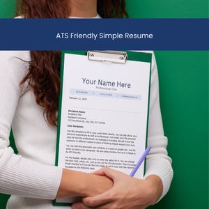 ATS Friendly Resume Template Bundle | Editable Word Docx | Simple Professional Design