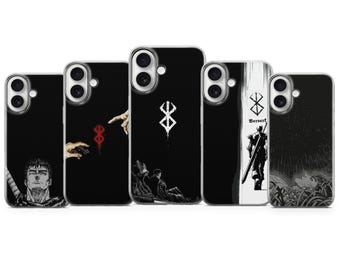Berserk Phone Case – Dark Anime Manga Cover for iPhone 17 Air 16e Pro Max 15 14 13 12 11 | Samsung S26 S25 S24 FE | Google Pixel 10 9 8 7 6