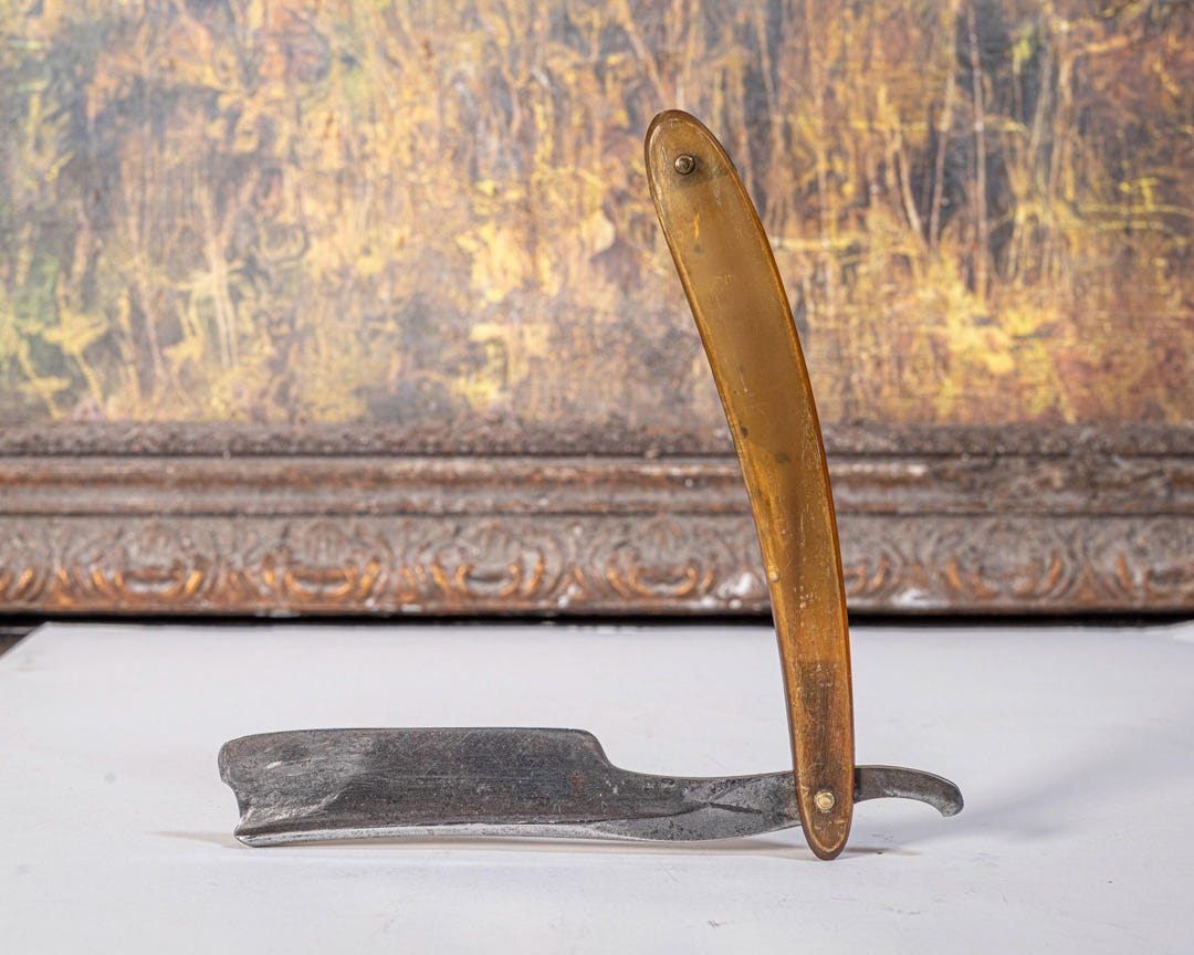 Frederick Reynolds Antique 1800s Straight Razor With Box Providence ...