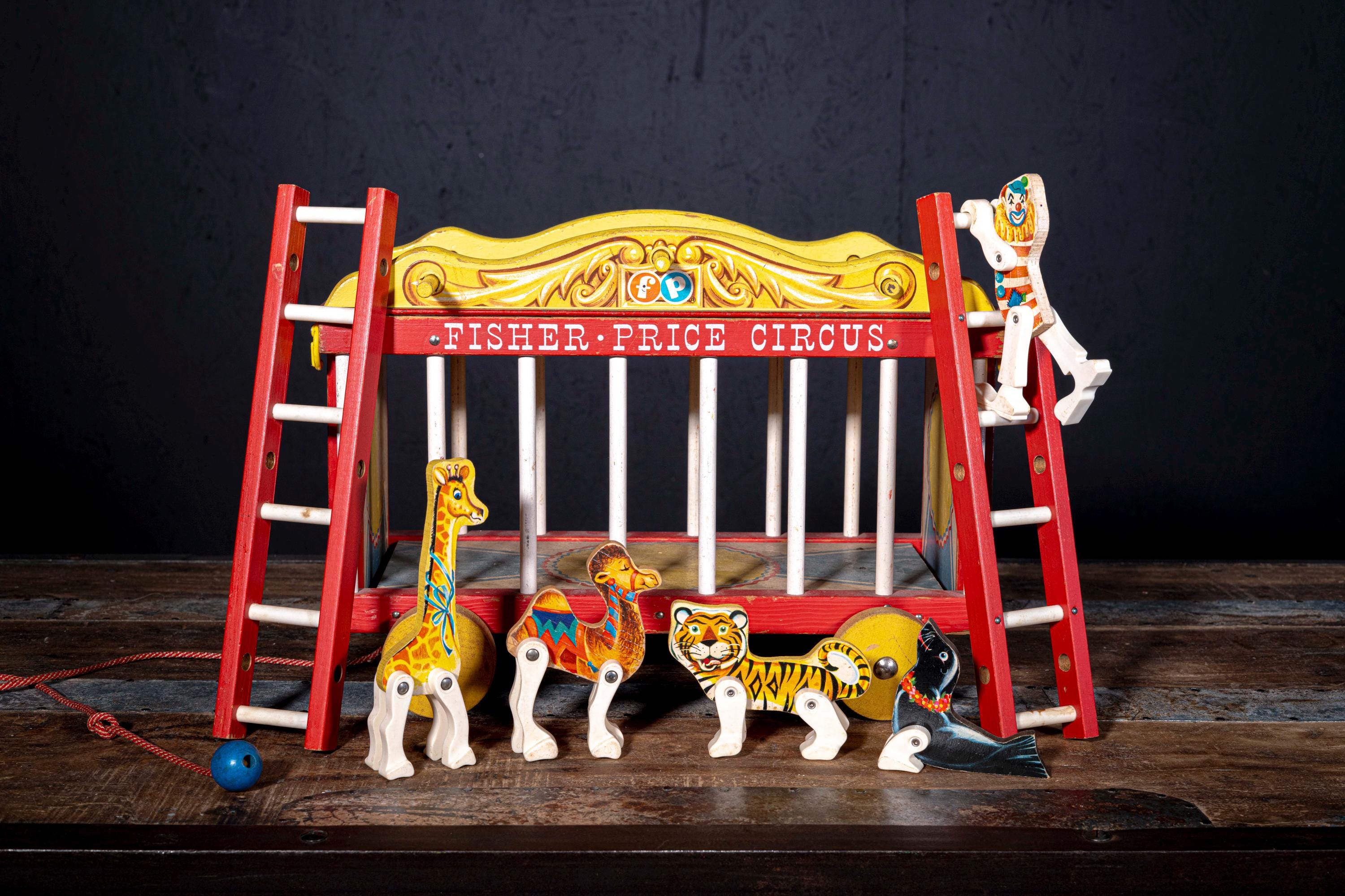 1960s Fisher Price Circus Wagon Play Set - Etsy