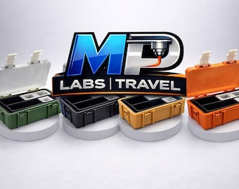 Large 3D Printed Peptide Storage Case – Fits 6-Inch Syringes, Travel Organizer