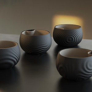 Vaso autoirrigante Stillwater / Vaso per piante moderno e minimalista / Fioriera da interno con serbatoio / Fioriera stampata in 3D / Piccola fioriera da scrivania - Idea regalo