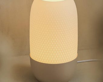3D Printed Diamond Table Lamp – Minimalist Bedside Ambient Light Home Decor