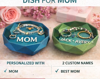 Personalized Jewelry Dish for Mom