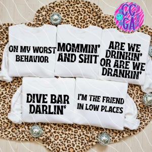 Snarky Bundle Bold PNG - PNG divertente - Design sarcastico - Design alla moda - Design monocromatico - PNG occidentale