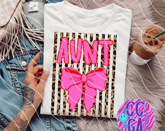 Tante Coquette Leopard Muttertag PNG Digital Download