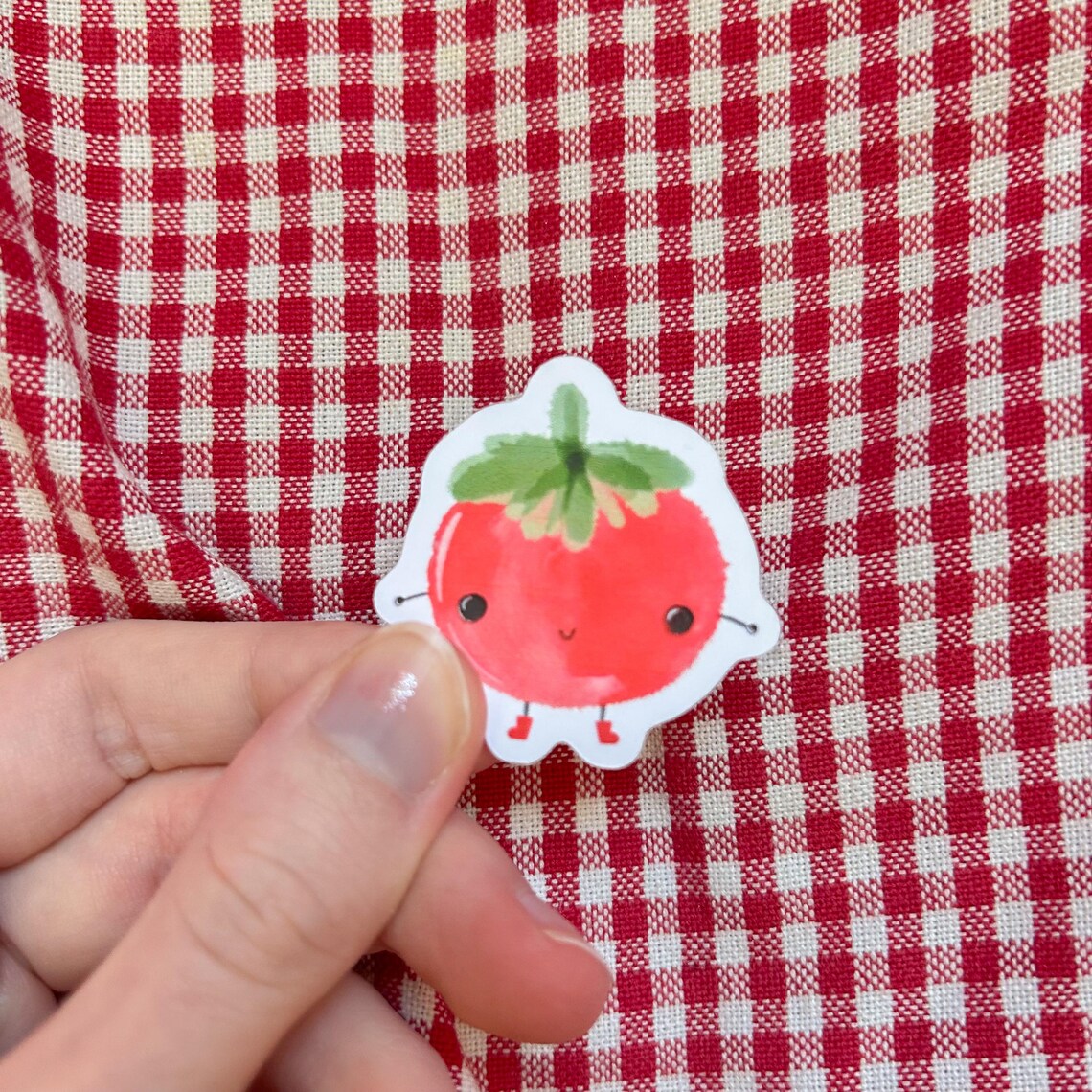 Cutey Booty Tomato Sticker | Red, Food, Cute, Funky, Water Bottle ...