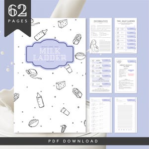 Melkladdertracker | Digitale pdf | Gids voor het spenen | Melkallergie | Herintroductie van de voeding | Kindervoeding | Melkallergie | Planningstool