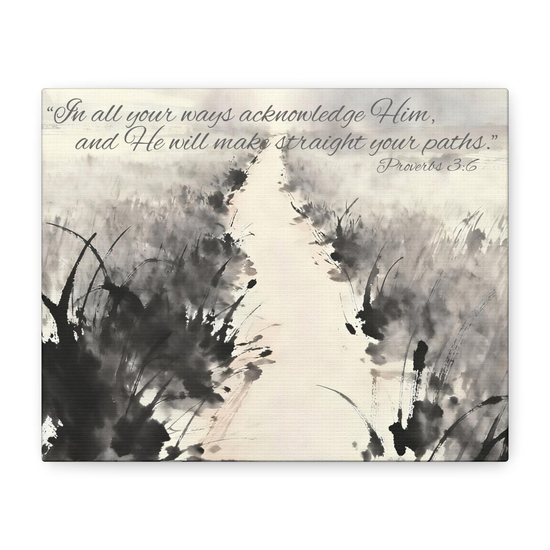 Guided Path Canvas Proverbs 3:6 Christian Landscape Wall Art - Etsy