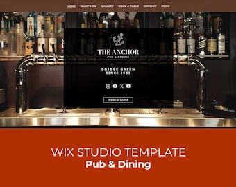 Wix Studio Template: The Anchor for Pub & Dining