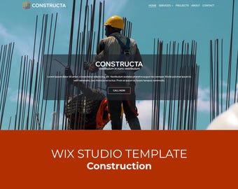 Wix Studio Template: Constructa for Construction Companies