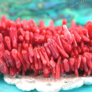 Red Coral Beads, Stick Coral Beads, Branch Coral Beads, Cupolini Coral Beads, SP-465