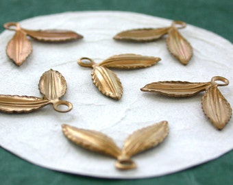 Leaves,Vintage Style,Supplies,Scrap booking,Collage,Craft Supplies,Jewelry Supplies,Made in USA,Wedding Supplies,Brass Leaves, STA-137