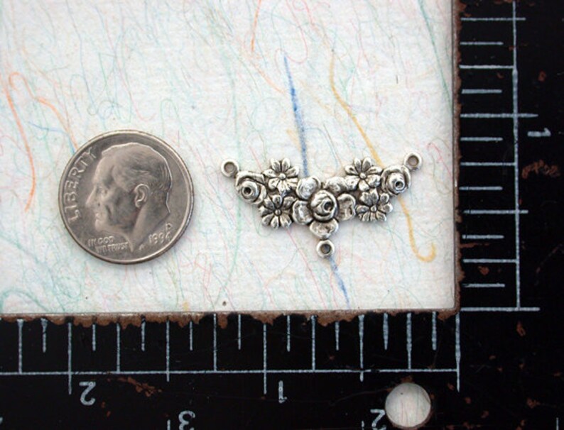 Antique Silver Stampings Antique Silver Findings Vintage Etsy