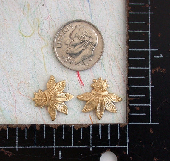 Flower Stampings Brass Flower Stampings Passion Flowers - Etsy