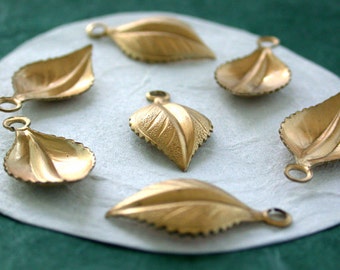 Leaves,Vintage Style,Supplies,Scrap booking,Collage,Craft Supplies,Jewelry Supplies,Made in USA,Wedding Supplies,Brass Leaves, STA-134