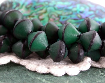 Buri Nut Beads, Buri Seed Beads, Natural Buri Nut Beads, Green Buri Beads, Buri Palm Nut Beads  NAT-186