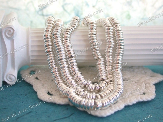 500 Pieces ~ Bright Sterling Silver Plated Brass Spacer Beads, Metal Spacer Beads MB-016