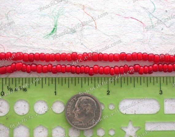 Vintage White Heart Beads, Handcrafted Vintage Venetian Cherry Red