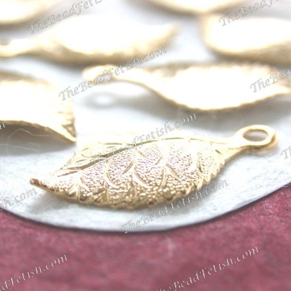 Bright Gold Leaves, Vintage Style Leaf Stampings, Wedding Tiara Crown Hair Vine/Wreath Supplies, Gold Metal Leaves, Made in USA ~  STA-787