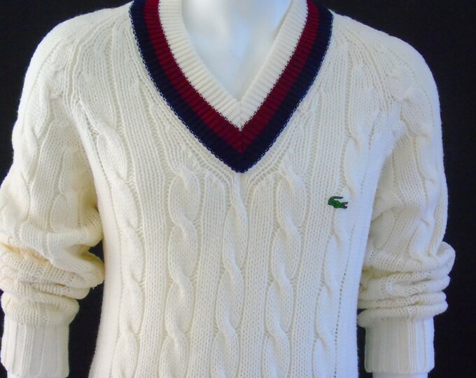 vintage lacoste tennis sweater