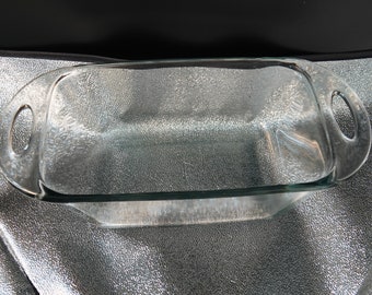 Glass Loaf Pan 1.5 Qt Casserole Baking Dish Vintage Anchor Hocking