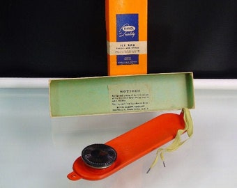 Bolsa de hielo Davol, artículo médico de colección vintage de 1934.